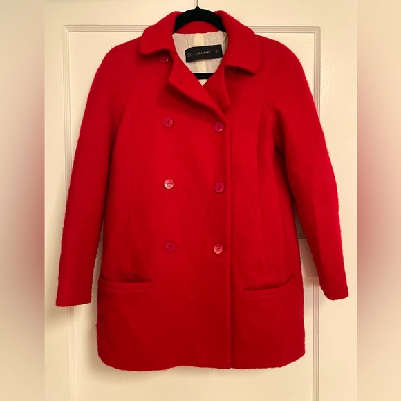 Red Zara Coat - Picture 1 of 5
